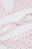 Polka Dot Bikini with Skirt Set