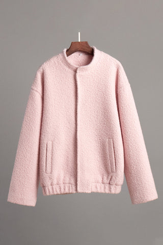 Textured Open-Front Jacket