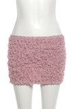 Strapless Top Ruched Skirt Set