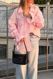 Button-Down Blouse with Tie Sleeve Detail