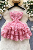Elegant Floral Tiered Dress