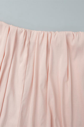 Elastic Waist Casual Tie Hem Pants