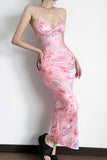 Strappy Floral Maxi Slip Dress