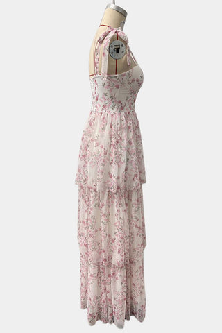 Floral Layered Casual Dress
