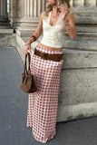 Checkered Maxi Skirt