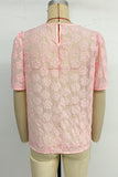 Floral Lace Short Sleeve Top