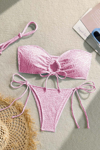 Floral Lace Bikini Set