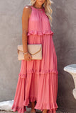 Sleeveless Ruffle Casual Dress