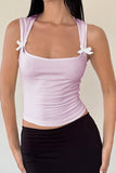 Bow-Accent Tank Top