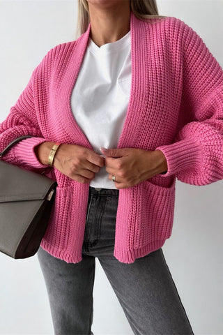Open-Front Knit Cardigan
