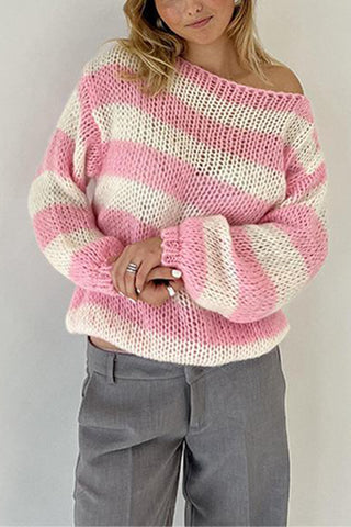 Striped Knit Sweater