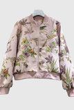 Floral Pattern Bomber Jacket