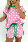 Polka Dot Casual Short Set