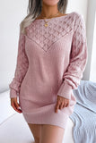 Knit Patterned Casual Dress