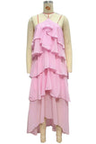 Layered Halter Maxi Dress