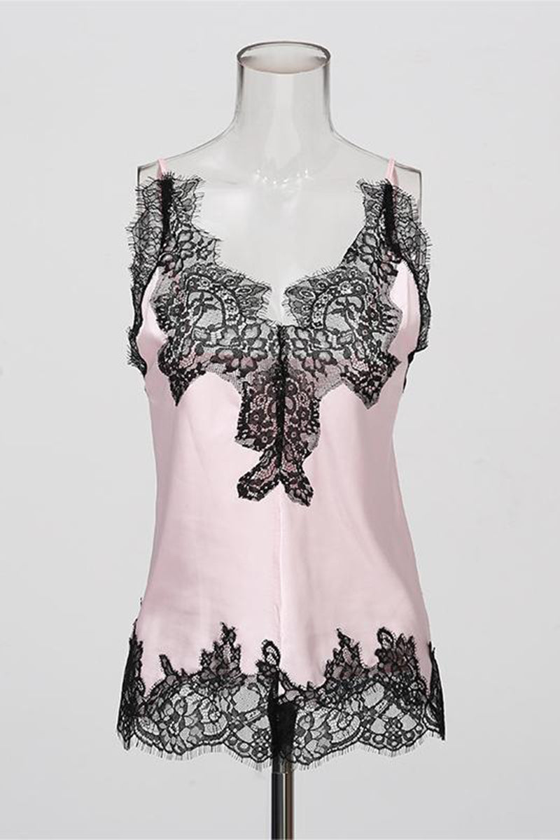 Elegant Lace-Trimmed Camisole