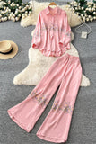 Floral Print Pants Set