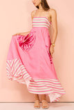 Tropical Print Flowy Casual Dress