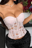 Strapless Lace Bustier Top