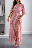 Floral Wrap Maxi Dress