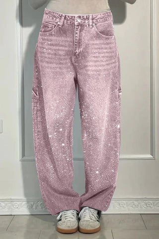 Splatter Wash Relaxed Jeans