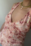 Floral V-Neck Tank Top