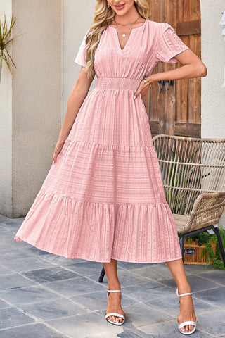 Bohemian Dress with Flowy Details