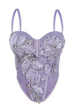 Embellished Floral Camisole Top