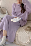 Elegant Knit Skirt Set