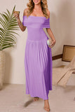 Elegant Off-Shoulder Maxi Dress