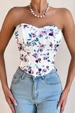 Floral Bustier Tank Top