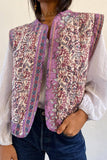 Floral Quilted Vest