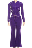 Zip-Up Hoodie Pants Set