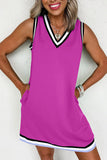 Sleeveless V-Neck Casual Dress