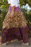 Tiered Bohemian Maxi Skirt