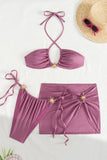 Stylish Bikini Set with Elegant Tie Accents