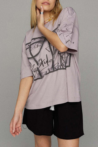 Graphic Print Oversized T-Shirt