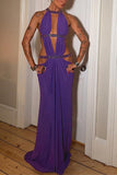 Elegant Cutout Evening Dress