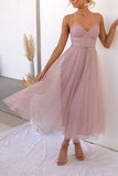 Spaghetti Strap Tulle Evening Dress