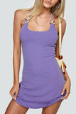 Strappy Halter Casual Dress