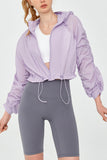 Hooded Drawstring Jacket