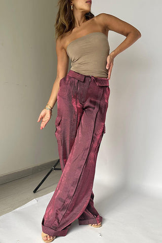 Wide-Leg Cargo Pants