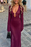 Elegant V-Neck Casual Dress