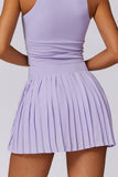 Chic Pleated A-Line Mini Skirt
