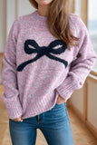 Bow-Pattern Sweater
