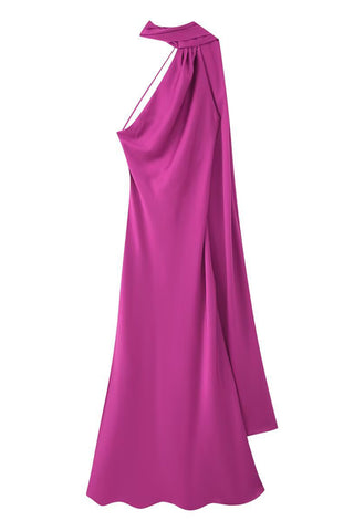 Asymmetric Neckline Casual Dress
