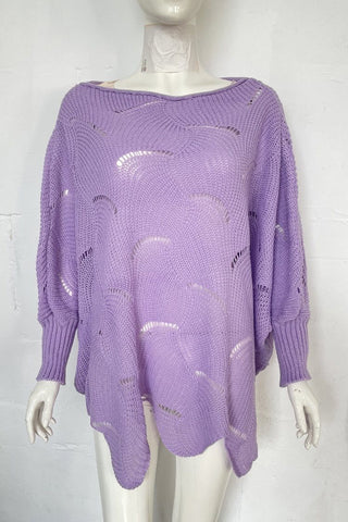 Oversized Knit Sweater with Relaxed Fit