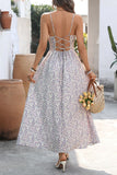 Spaghetti Strap Floral Midi Dress