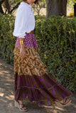 Tiered Bohemian Maxi Skirt