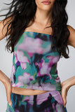 Strapless Floral Print Camisole